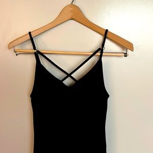 Sexy Topshop Black Stretch Dress